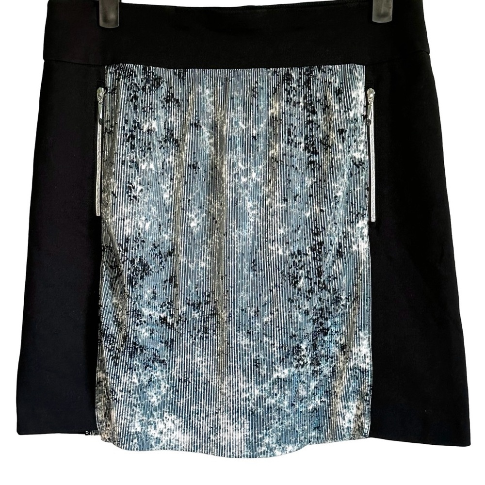 Jamie Sadock Women's Ponte & Pleat Texture Blue & Black Golf Skort Size 8